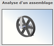 image SolidWorks Analyse d'un assemblage