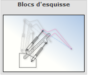 image SolidWorks blocs d'esquisse